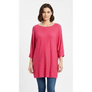 Reitmans Women's XL Vibrant Red Relaxed Top short sleeve tunic shirt stretchy